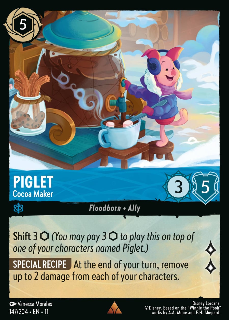 Piglet - Cocoa Maker card art