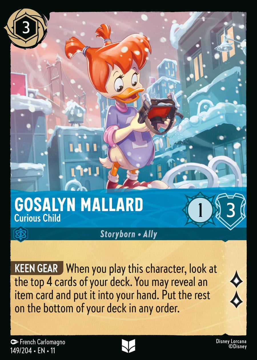 Gosalyn Mallard - Curious Child card art