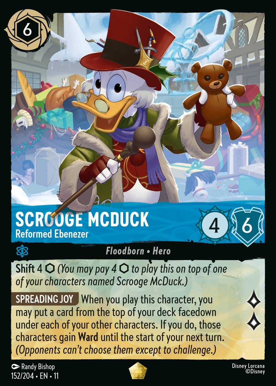 Scrooge McDuck - Reformed Ebenezer card art