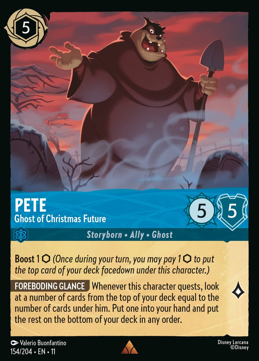 Pete - Ghost of Christmas Future card art