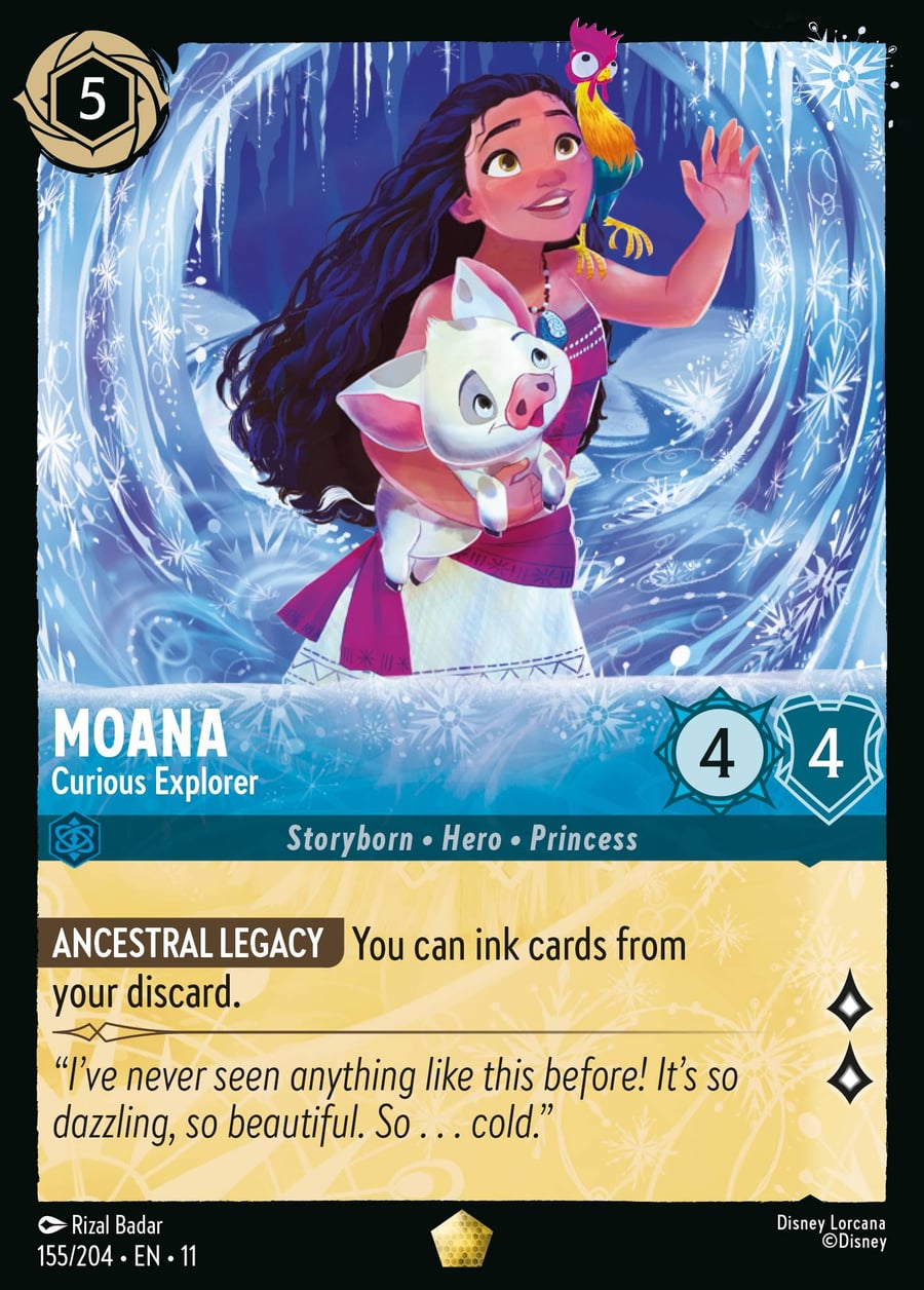 Moana - Curious Explorer card art