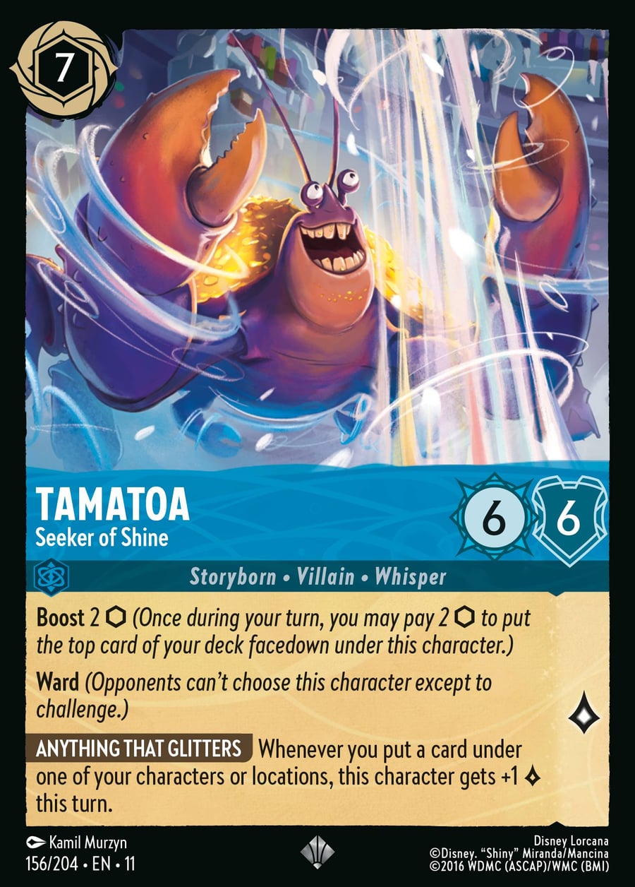Tamatoa - Seeker of Shine card art