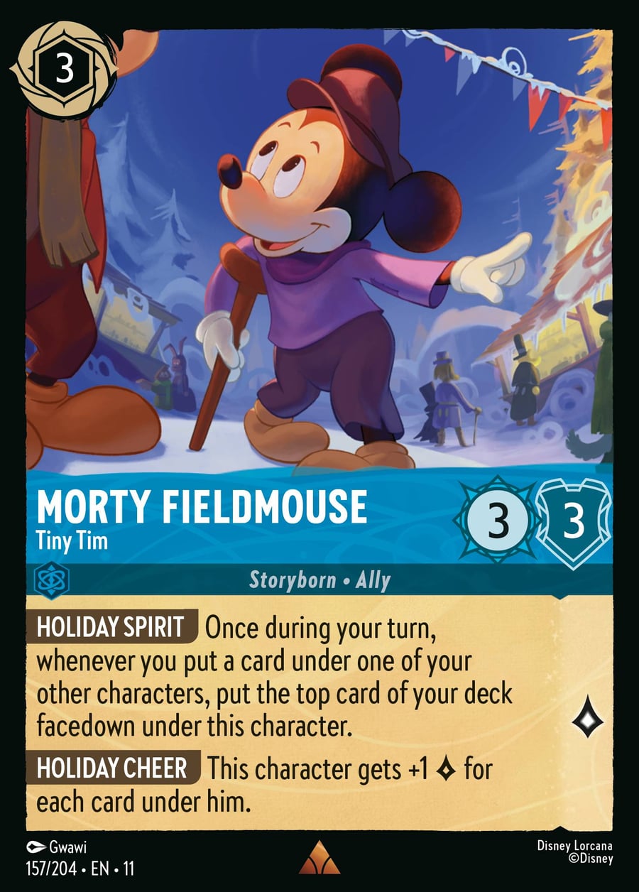 Morty Fieldmouse - Tiny Tim card art