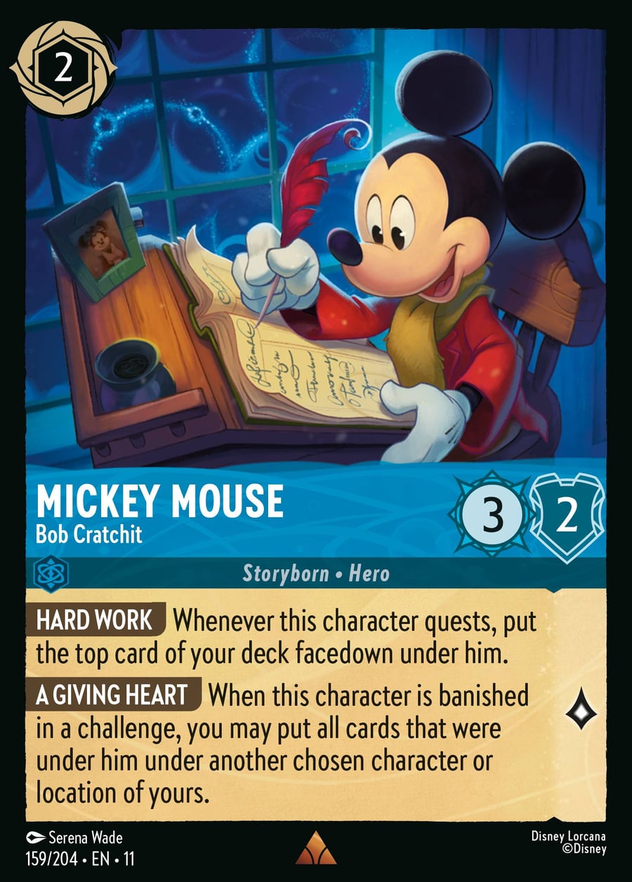 Mickey Mouse - Bob Cratchit card art