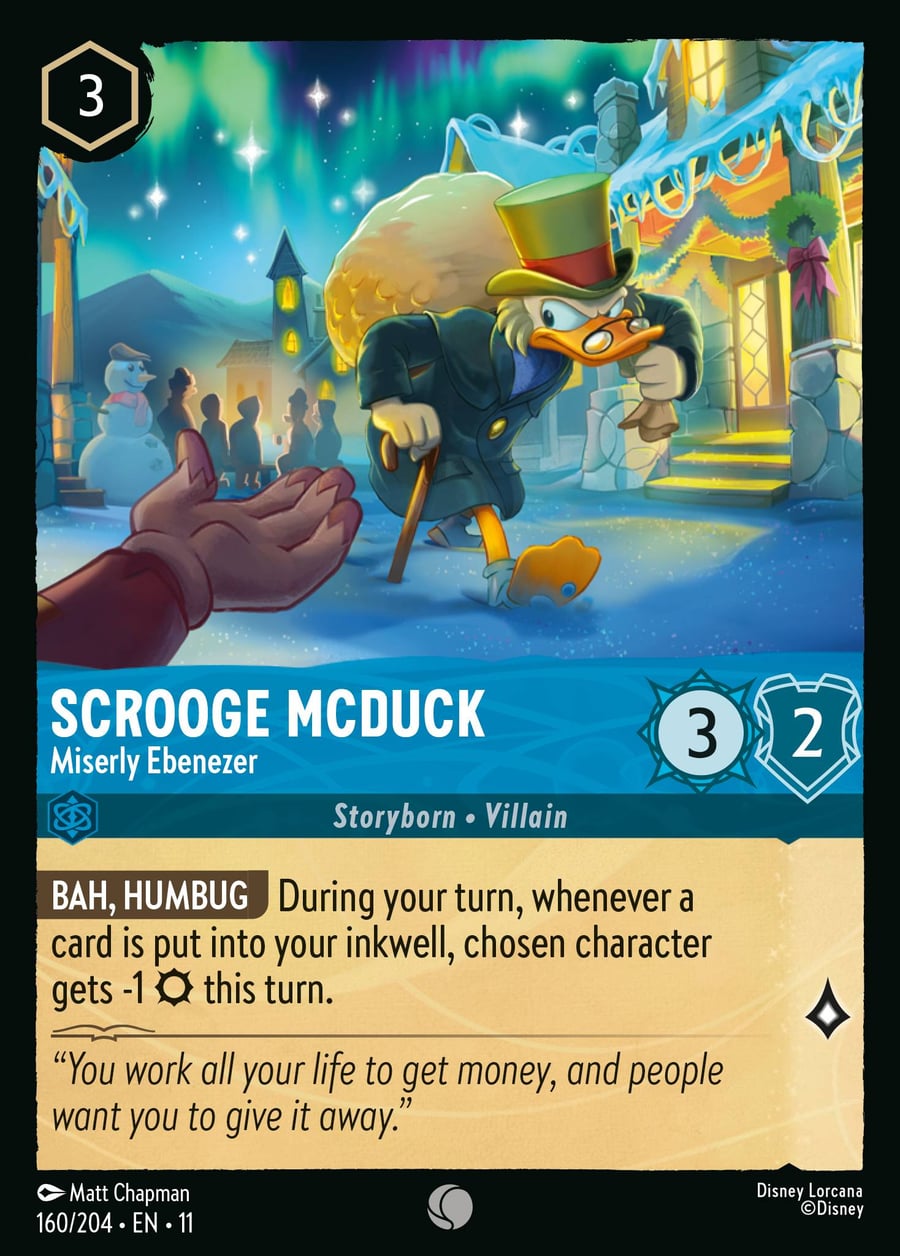 Scrooge McDuck - Miserly Ebenezer card art