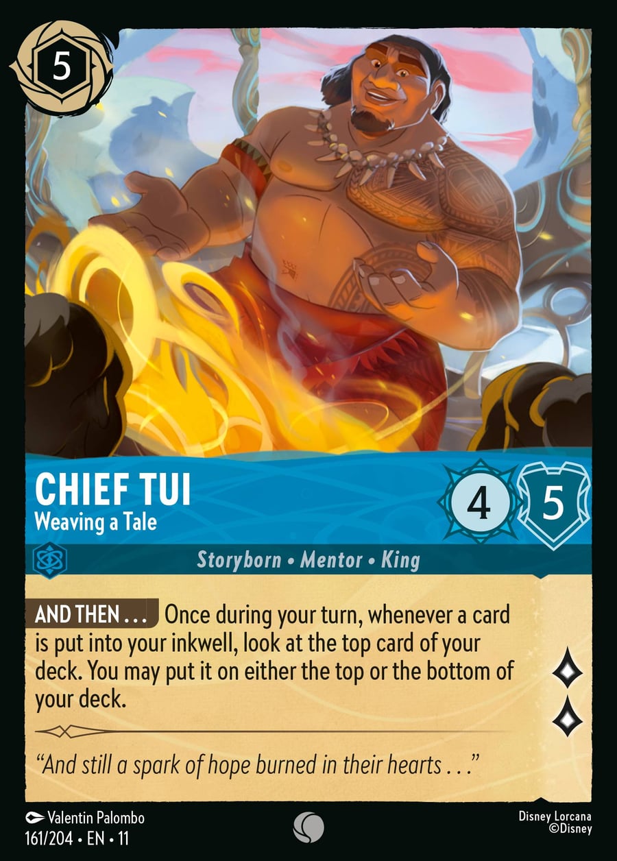 Chief Tui - Weaving a Tale card art