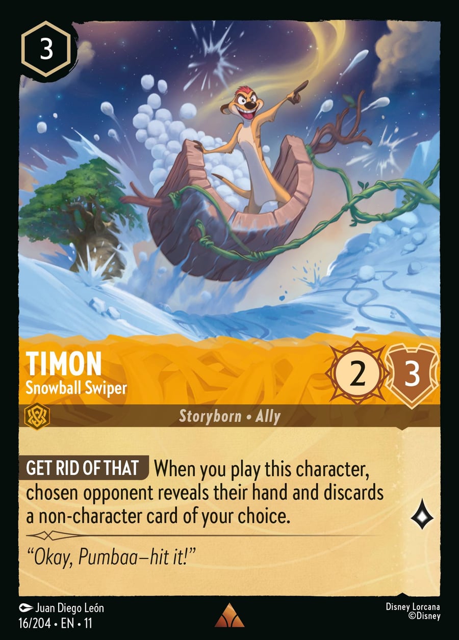 Timon - Snowball Swiper card art