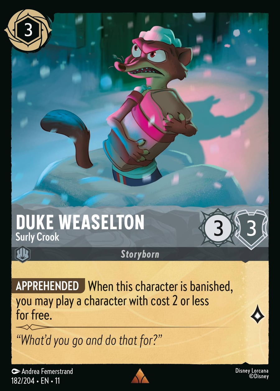 Duke Weaselton - Surly Crook card art