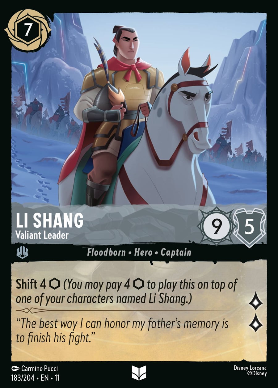 Li Shang - Valiant Leader card art