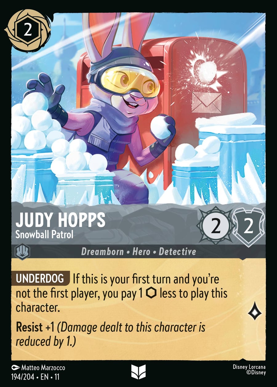 Judy Hopps - Snowball Patrol card art