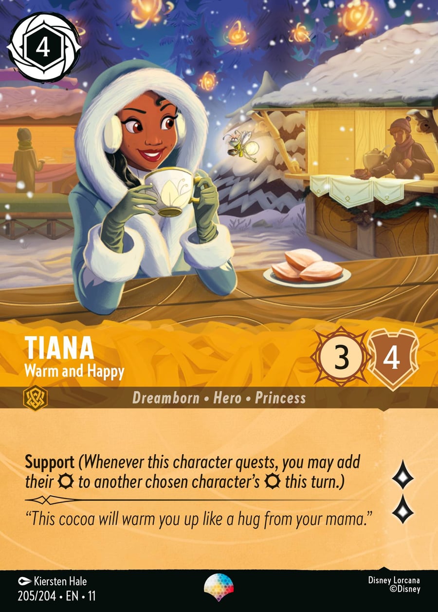 Tiana - Warm and Happy card art