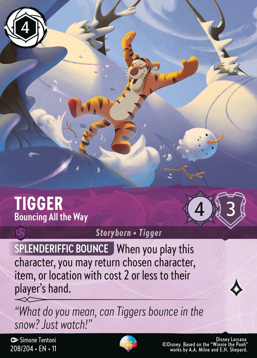 Tigger - Bouncing All the Way card art