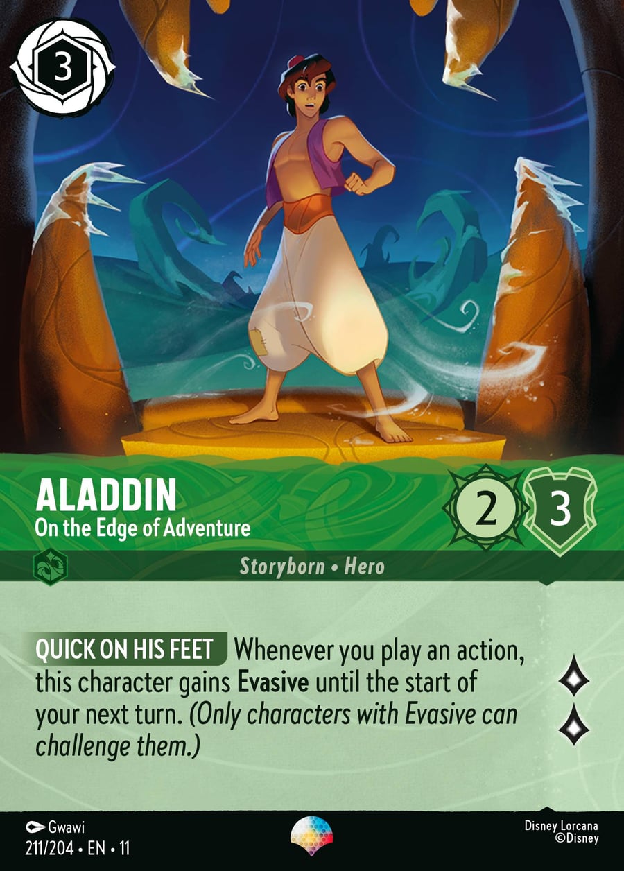 Aladdin - On the Edge of Adventure card art
