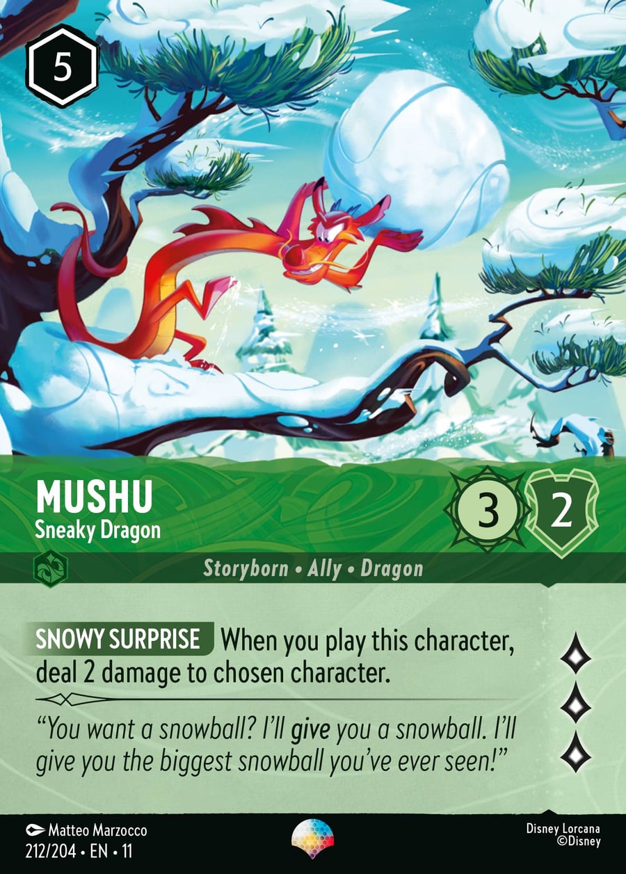 Mushu - Sneaky Dragon card art