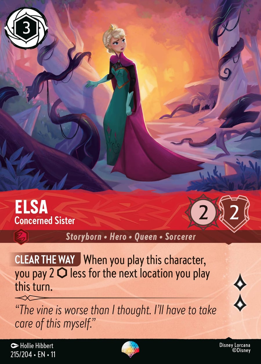 Elsa - Concerned Sister card art