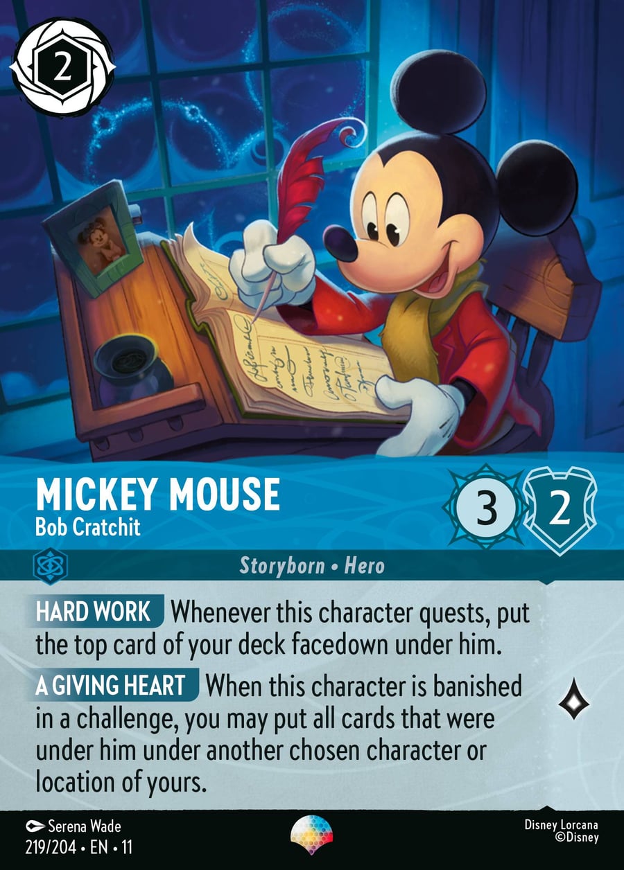 Mickey Mouse - Bob Cratchit card art