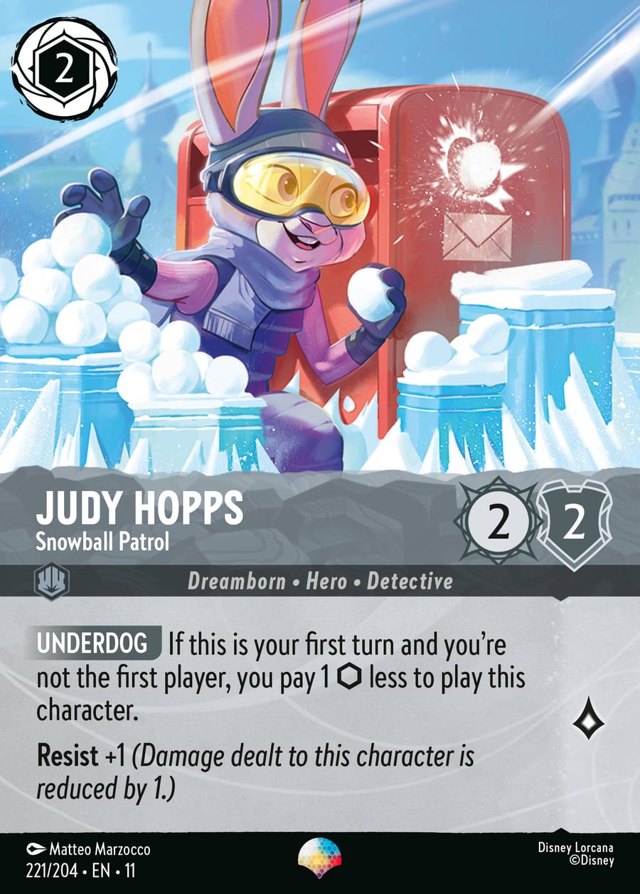 Judy Hopps - Snowball Patrol card art
