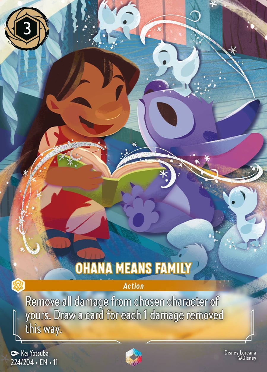 Ohana Means Family card art