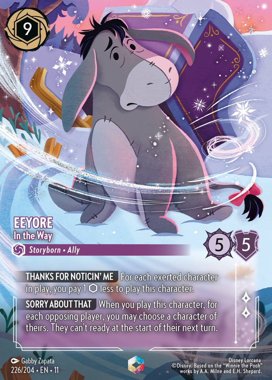 Eeyore - In the Way card art