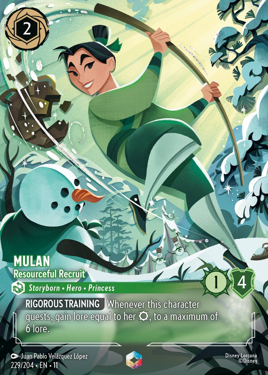 Mulan - Resourceful Recruit card art