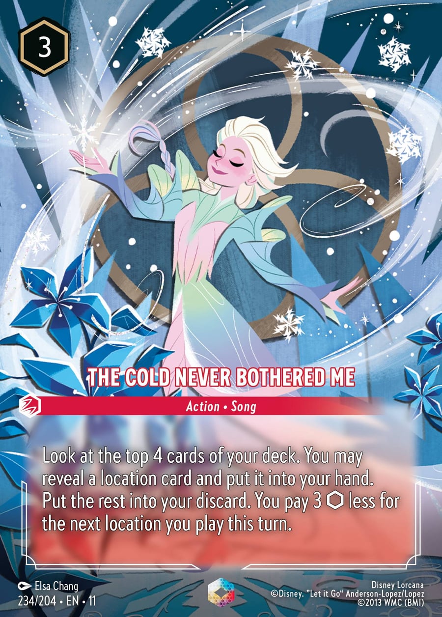 The Cold Never Bothered Me card art