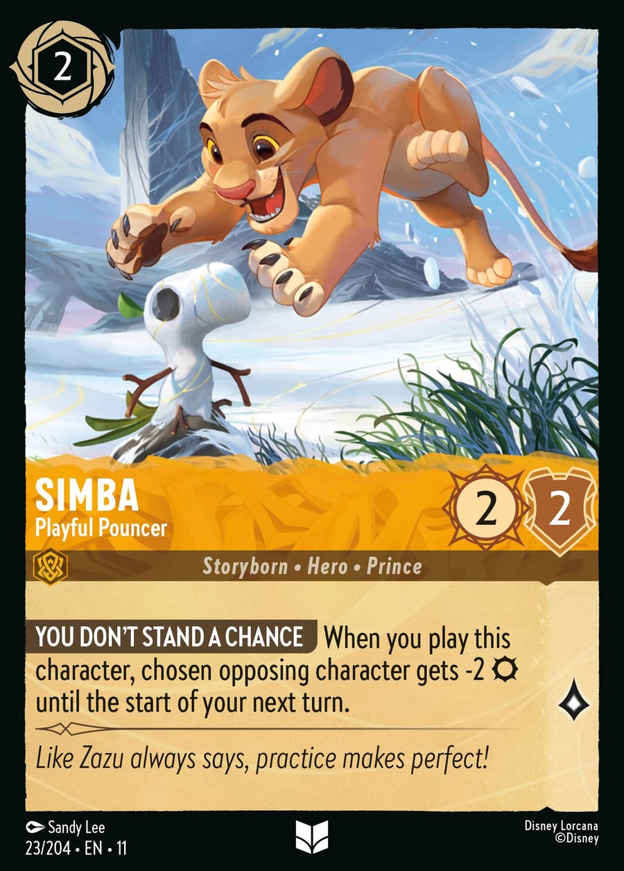 Simba - Playful Pouncer card art