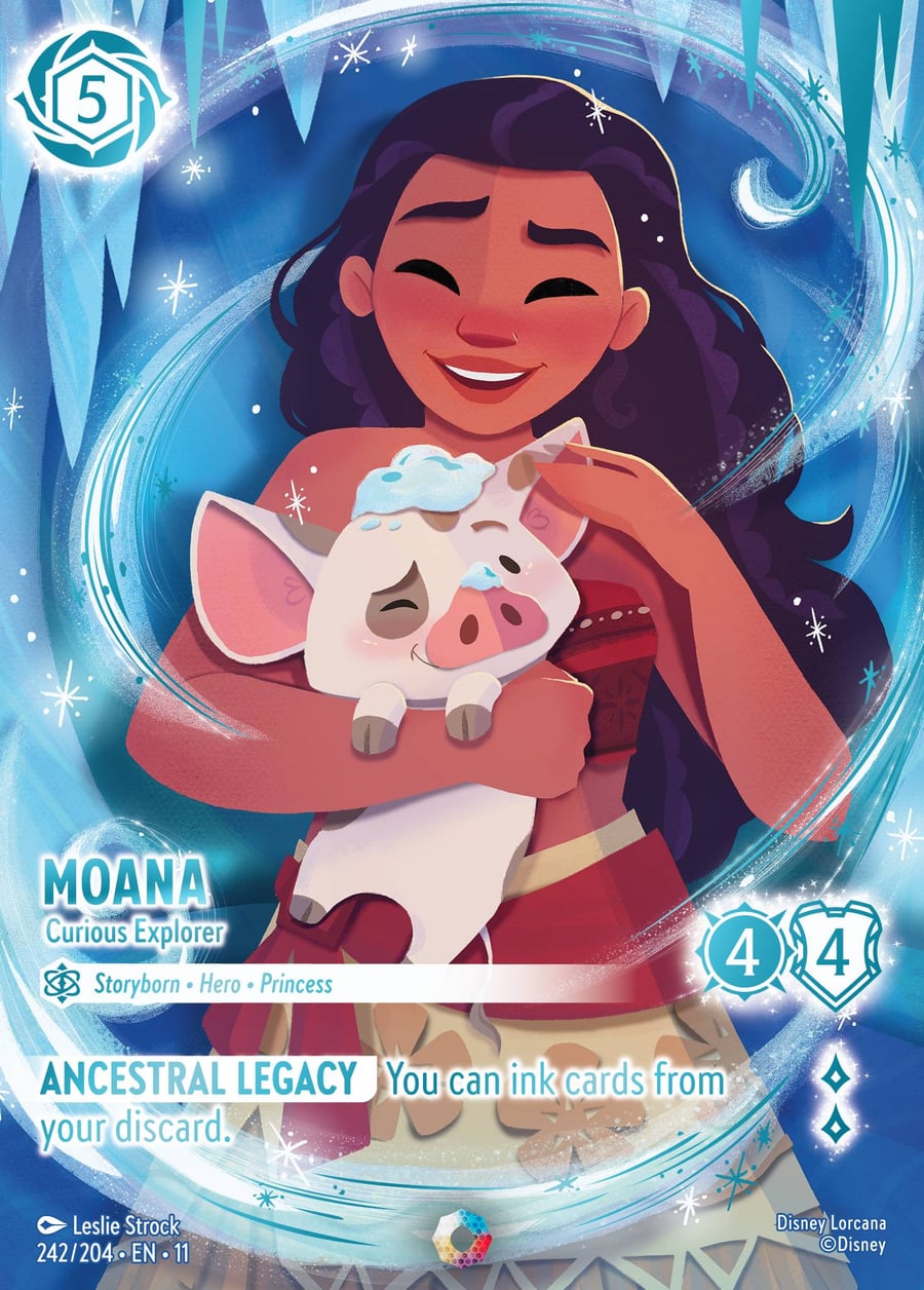 Moana - Curious Explorer card art