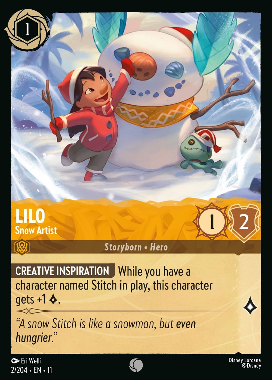 Lilo - Snow Artist card art