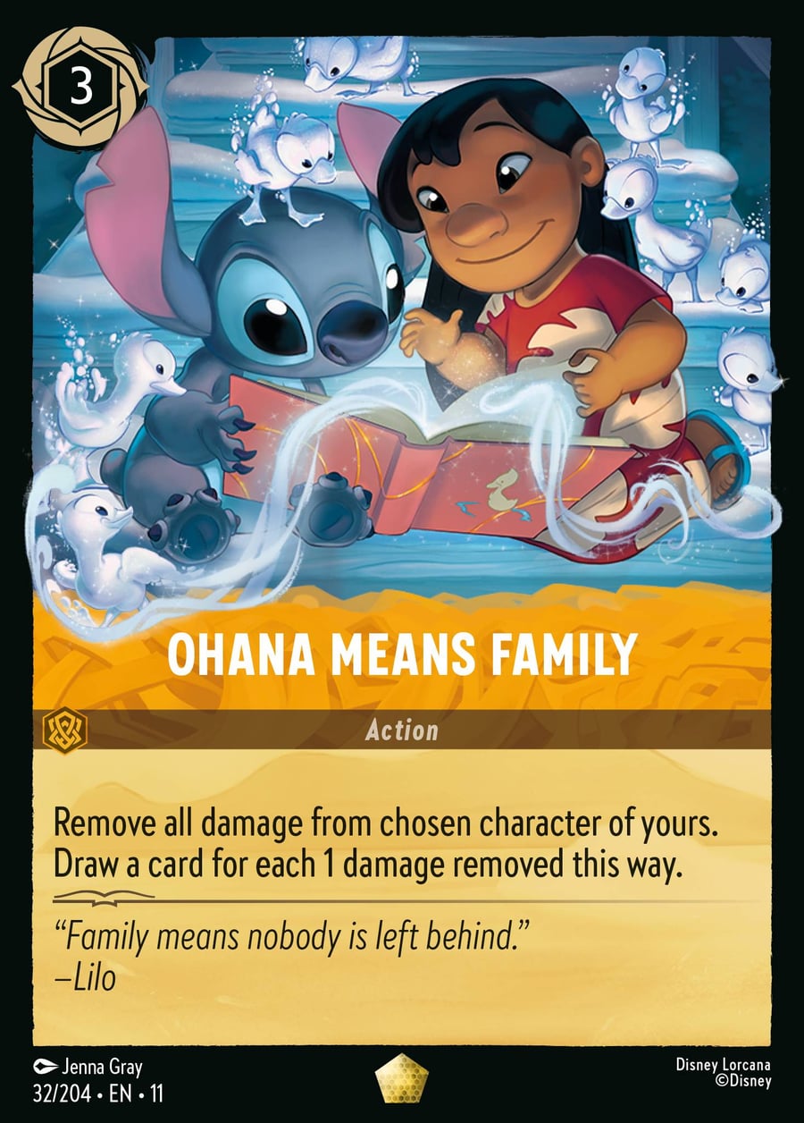 Ohana Means Family card art