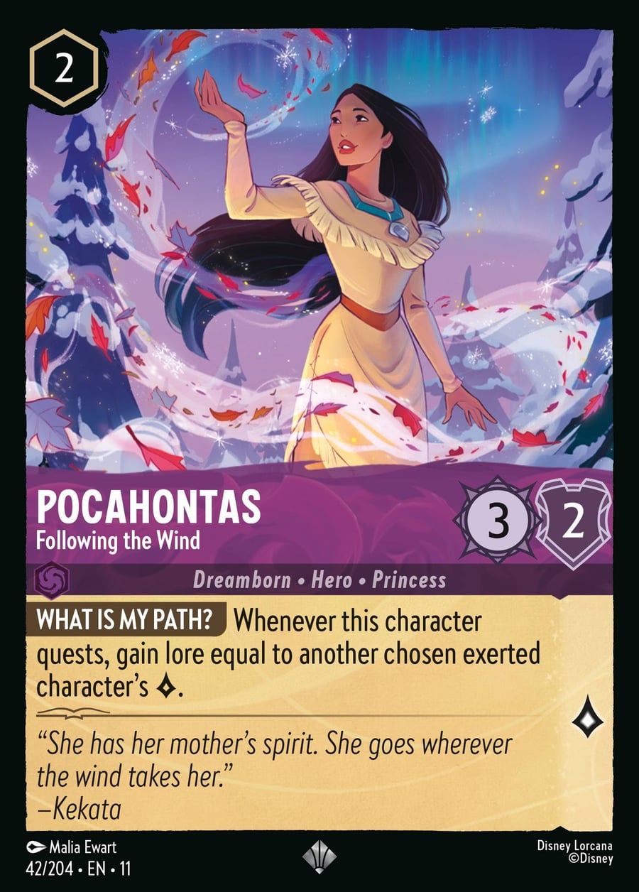 Pocahontas - Following the Wind card art