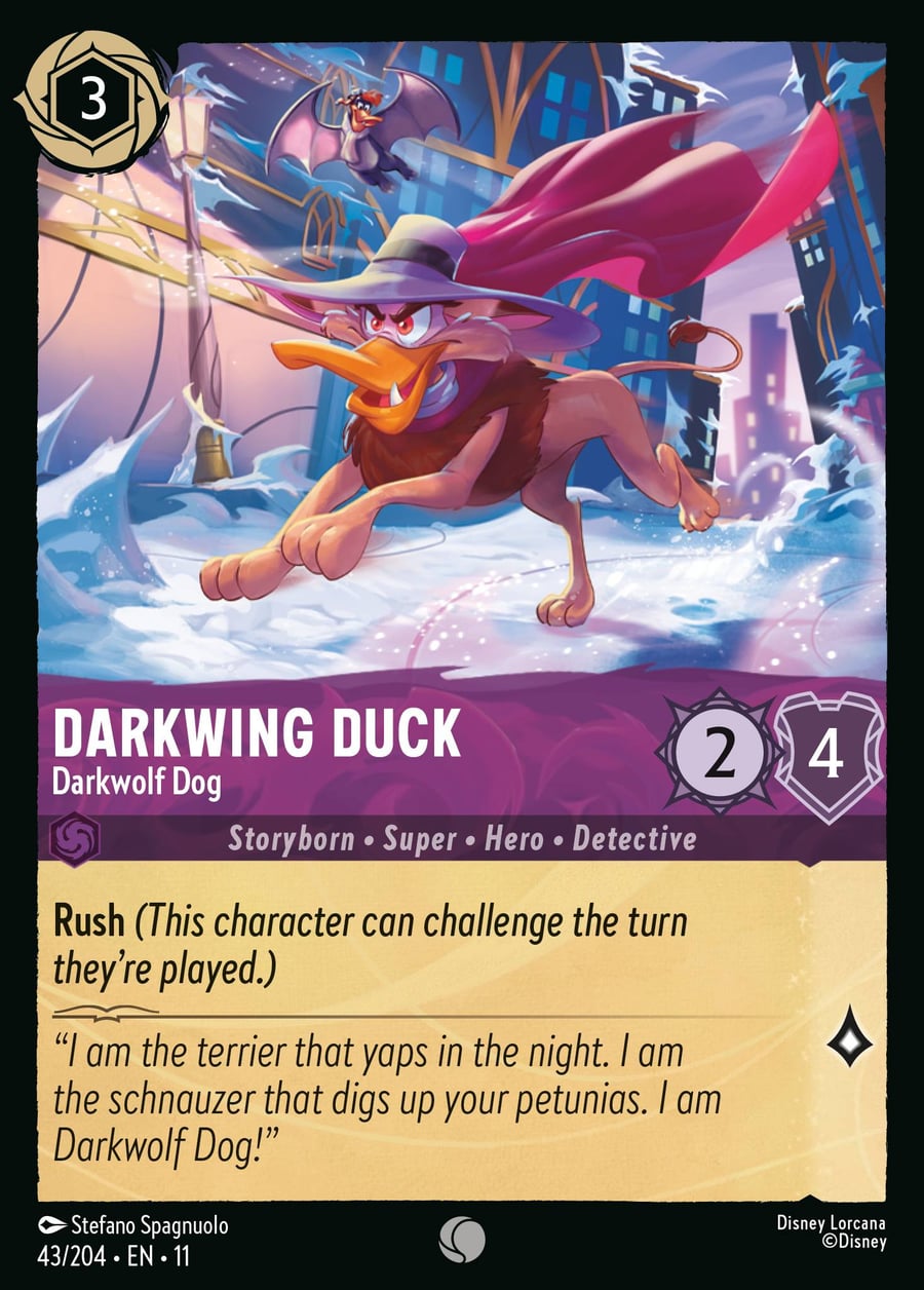 Darkwing Duck - Darkwolf Dog card art