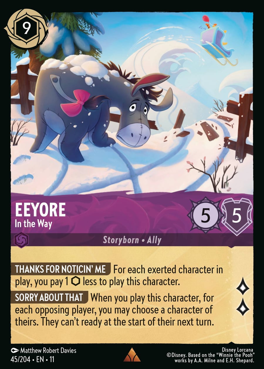 Eeyore - In the Way card art