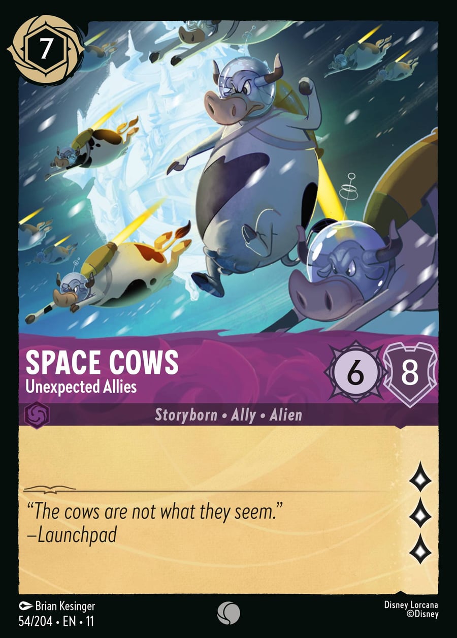 Space Cows - Unexpected Allies card art