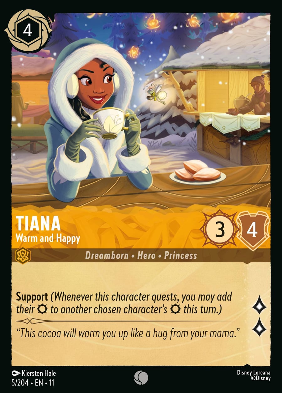 Tiana - Warm and Happy card art