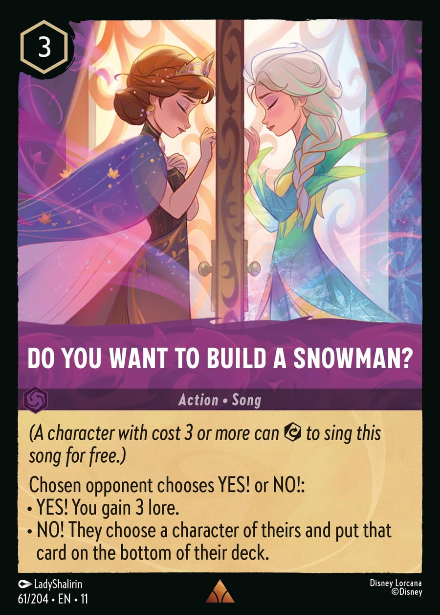 Do You Want to Build A Snowman? card art