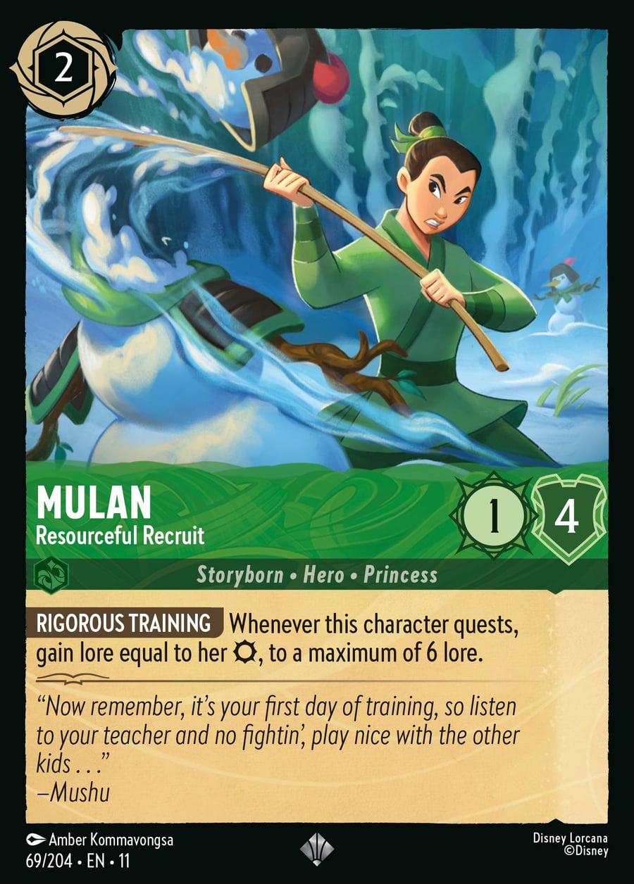 Mulan - Resourceful Recruit card art