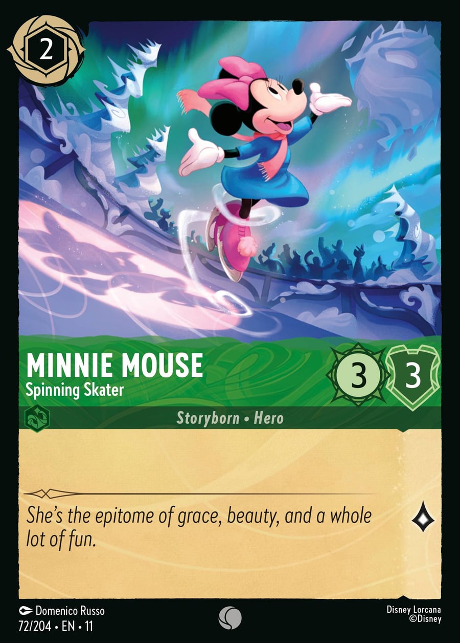 Minnie Mouse - Spinning Skater card art