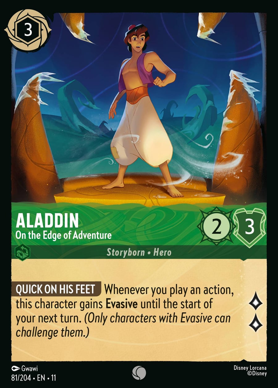 Aladdin - On the Edge of Adventure card art