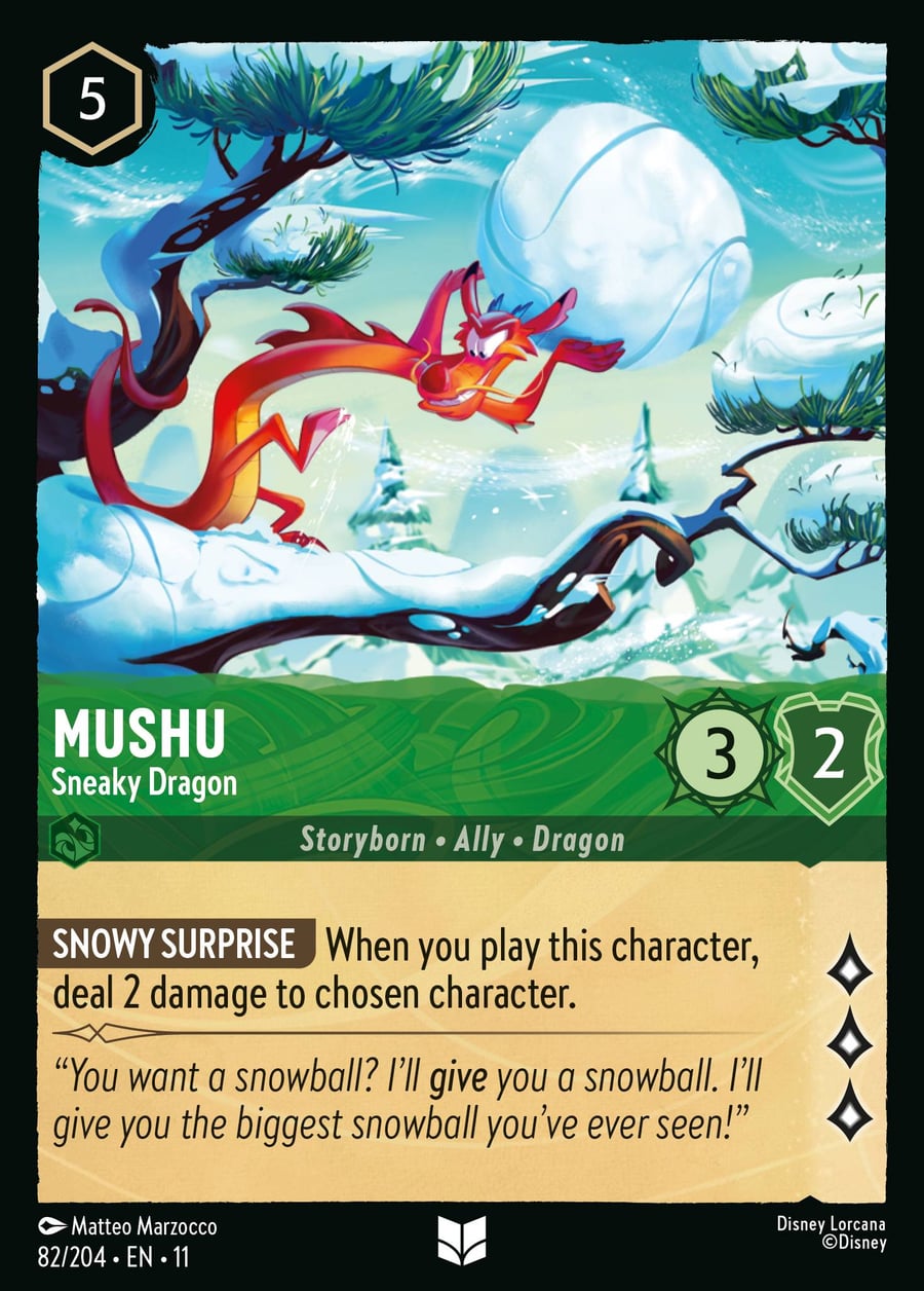 Mushu - Sneaky Dragon card art