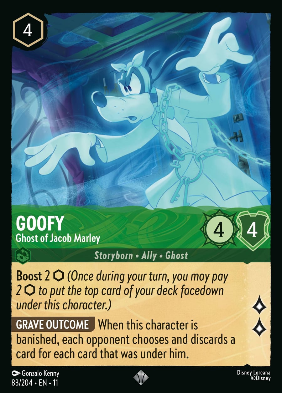 Goofy - Ghost of Jacob Marley card art