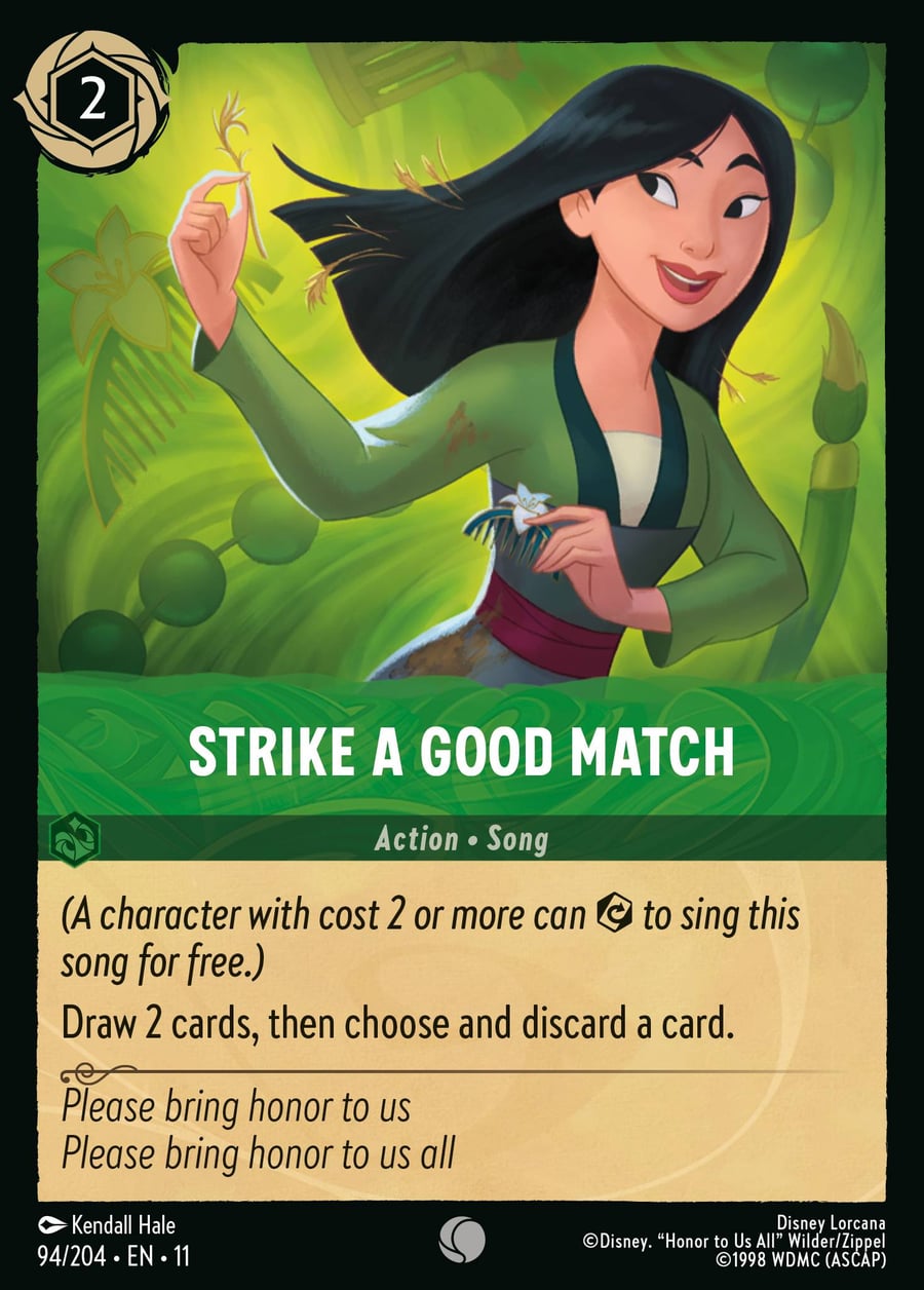 Strike A Good Match card art