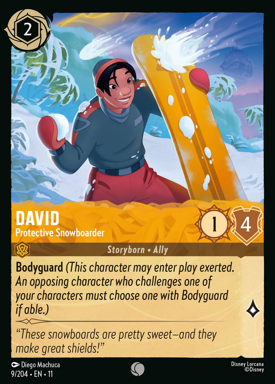David - Protective Snowboarder card art
