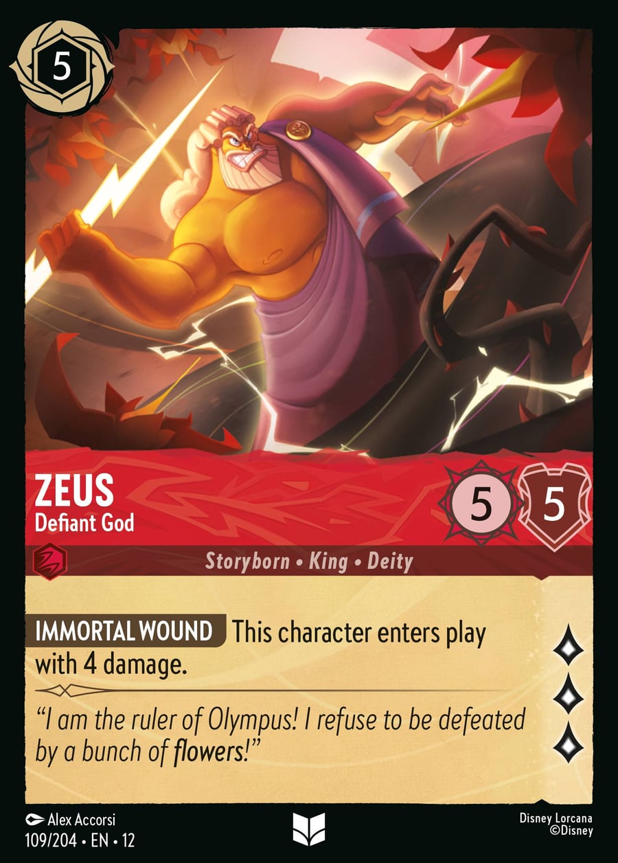 Zeus - Defiant God card art