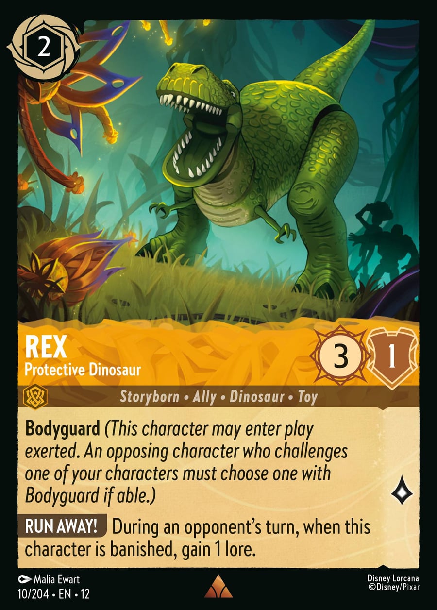 Rex - Protective Dinosaur card art