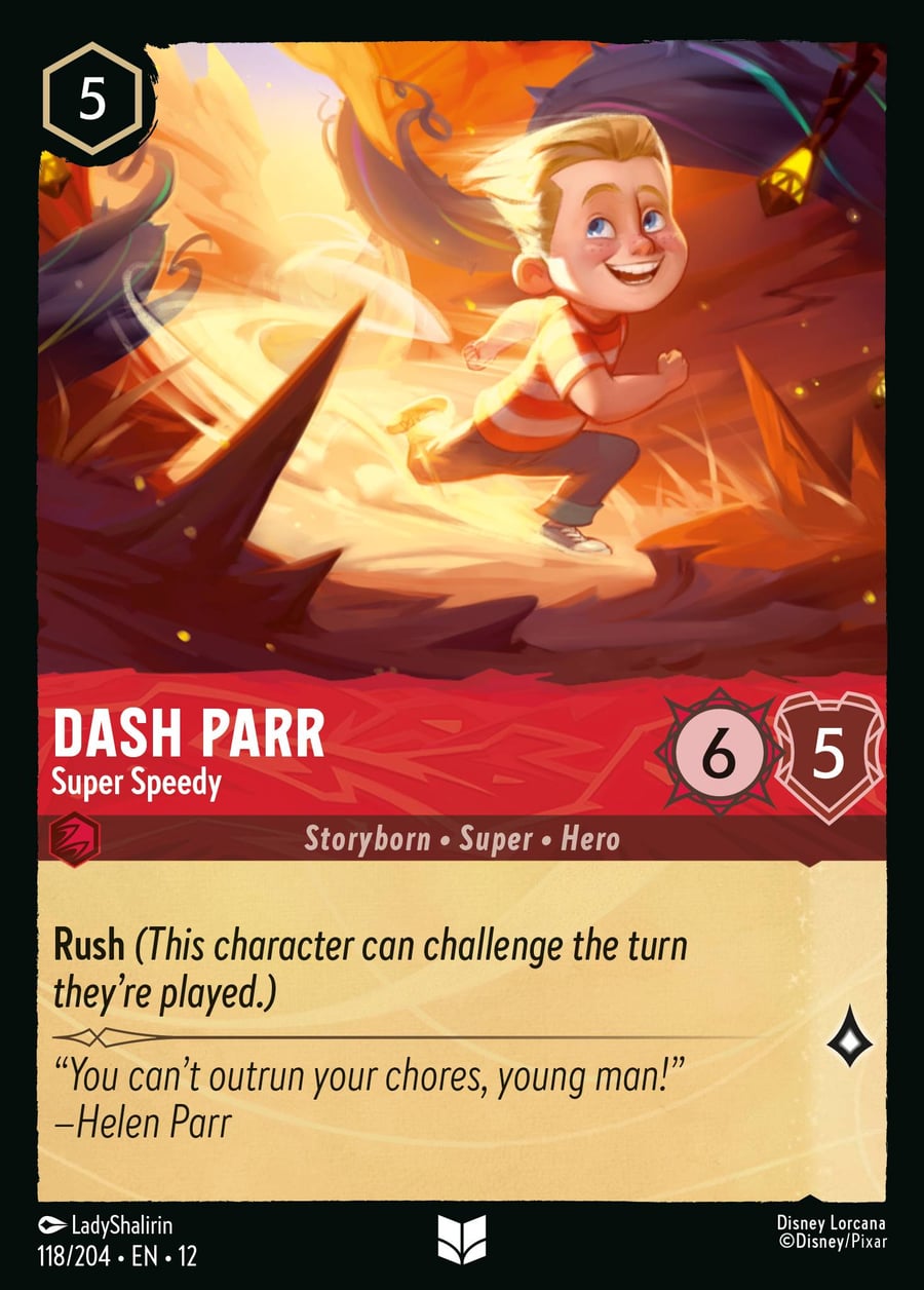 Dash Parr - Super Speedy card art