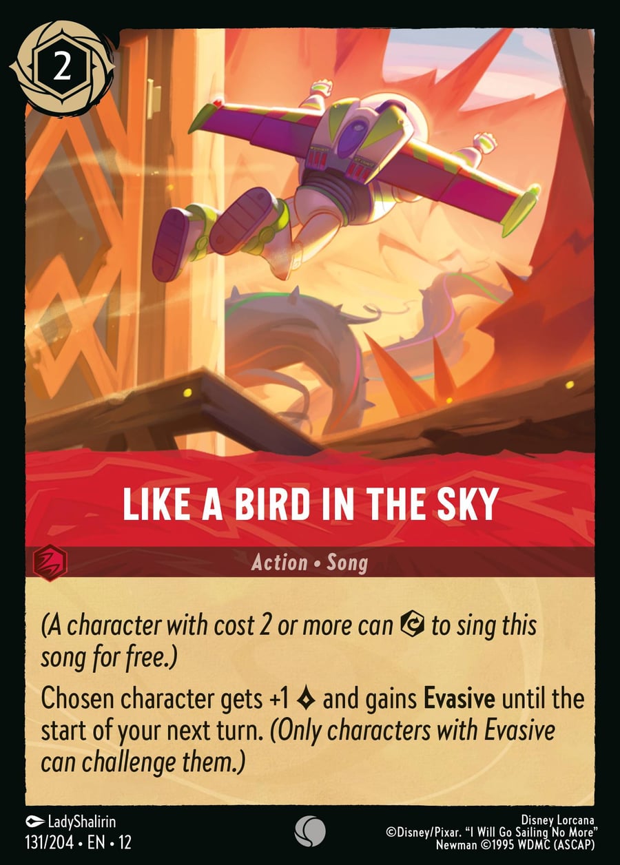 Like A Bird In the Sky card art