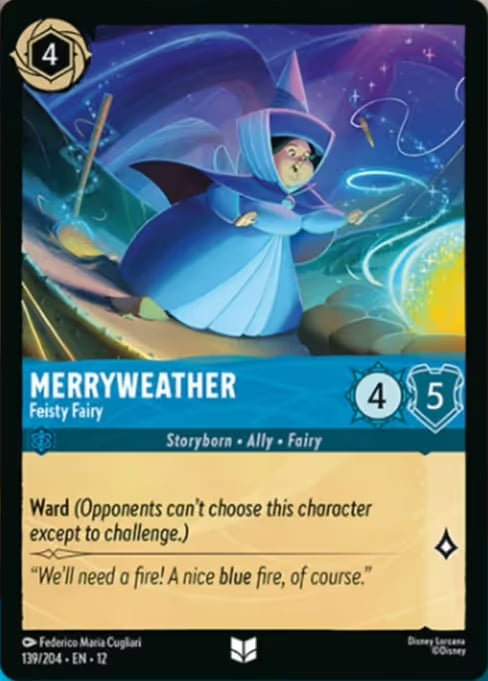 Merryweather - Feisty Fairy card art