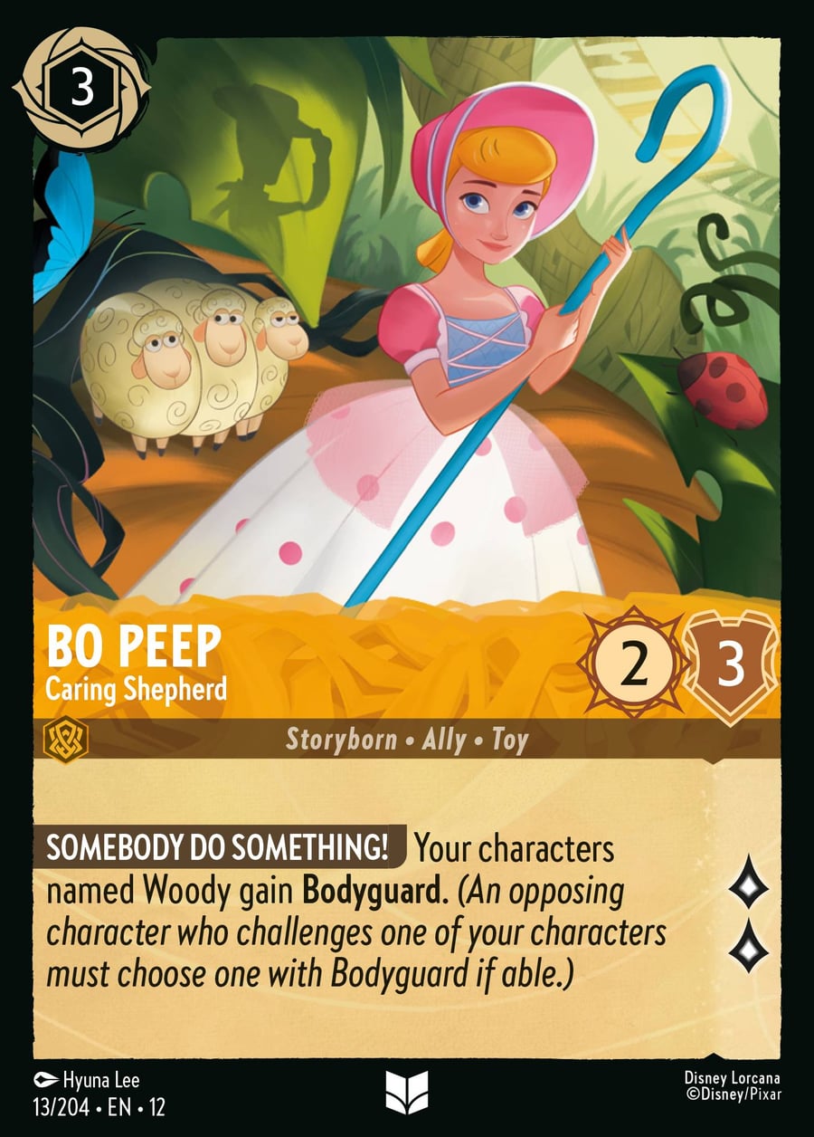 Bo Peep - Caring Shepherd card art