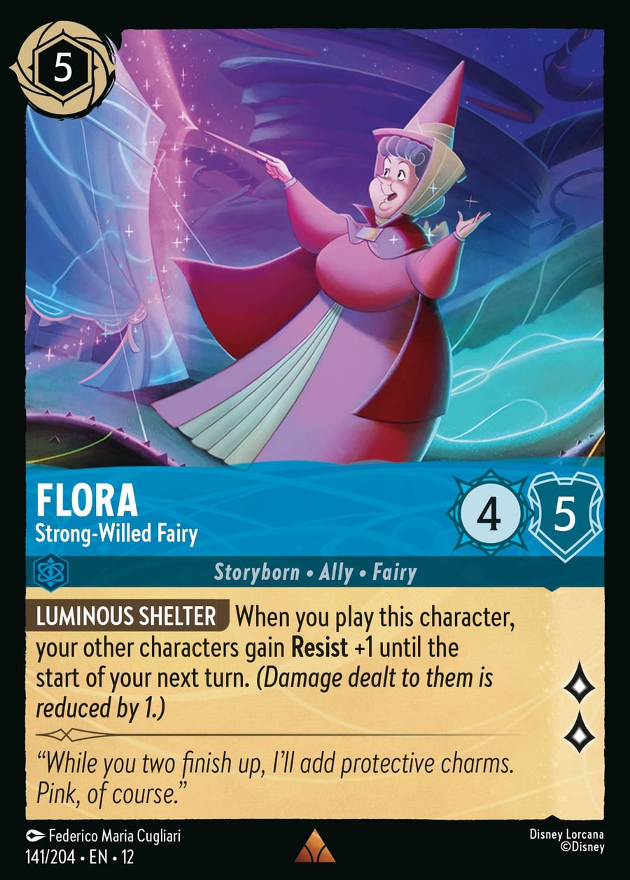 Flora - Strong-Willed Fairy card art