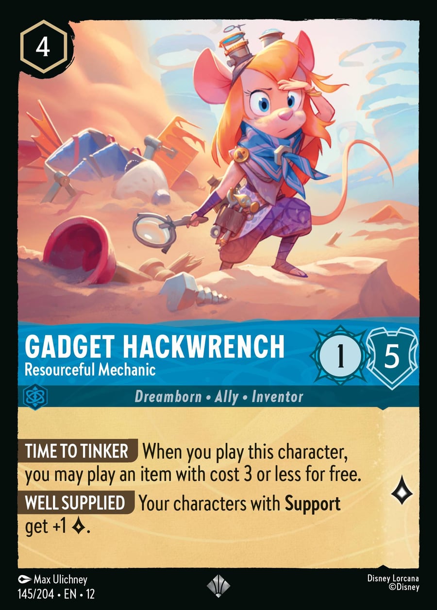 Gadget Hackwrench - Resourceful Mechanic card art
